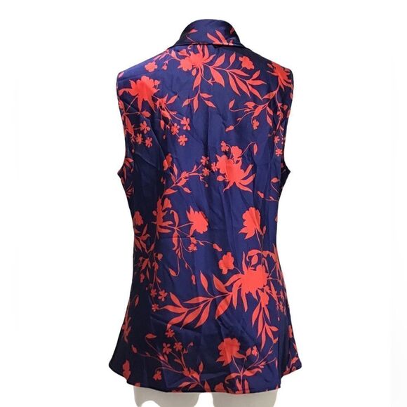 TAHARI ASL Sleeveless Sailor-Neck Top New Size XL - Picture 4 of 10